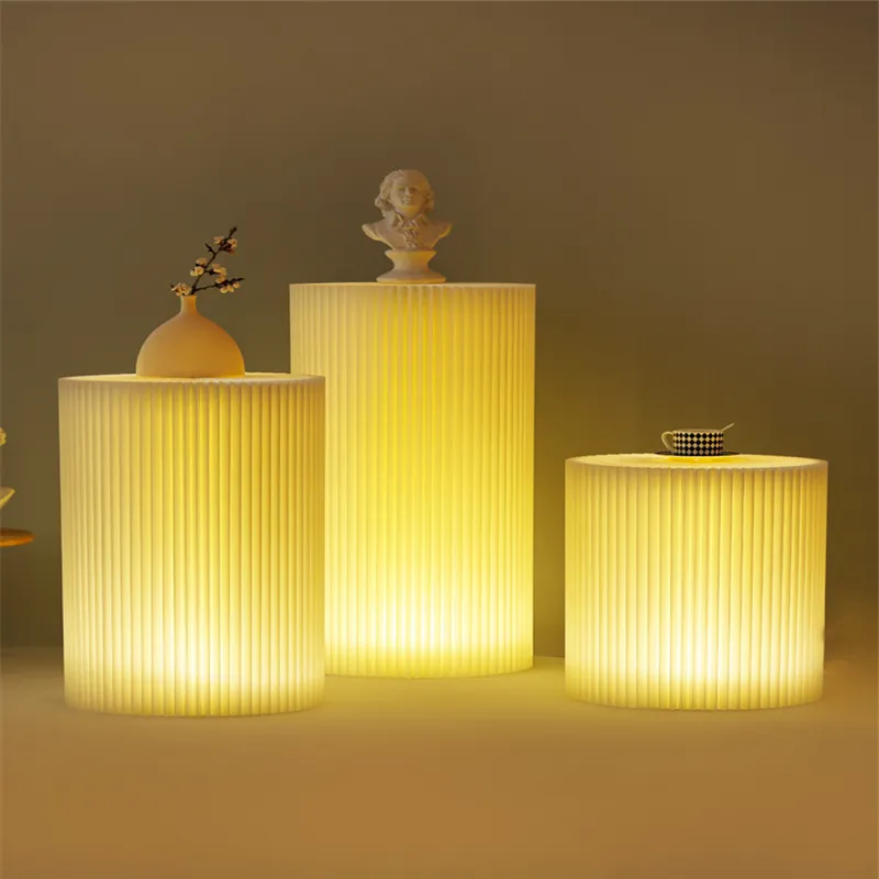 Lighting - บูธทรงกระบอก Nakajima พร้อมไฟ สำหรับงานแต่งงาน ถนน งานแสดงสินค้า