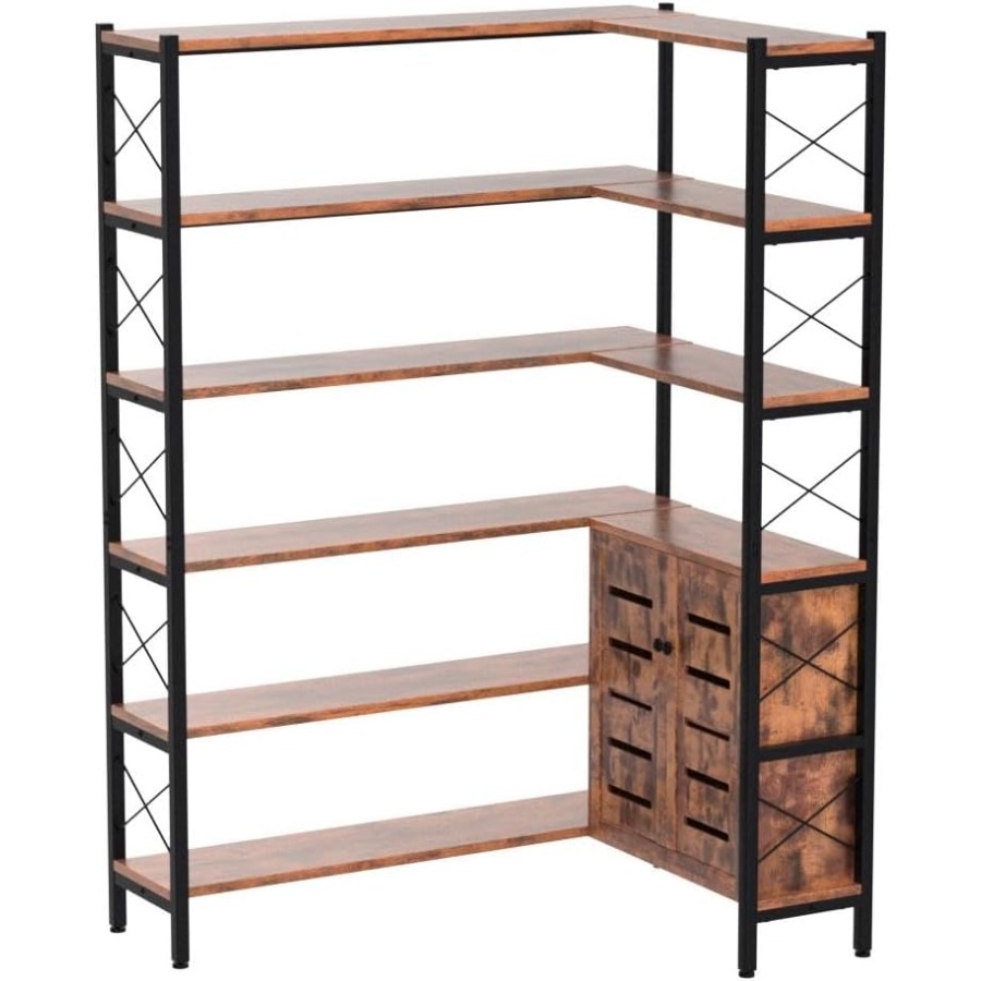 ชั้นวางหนังสือแบบมุม 6 ชั้น สำ - Storage & Organization บทวิจารณ์และราคา