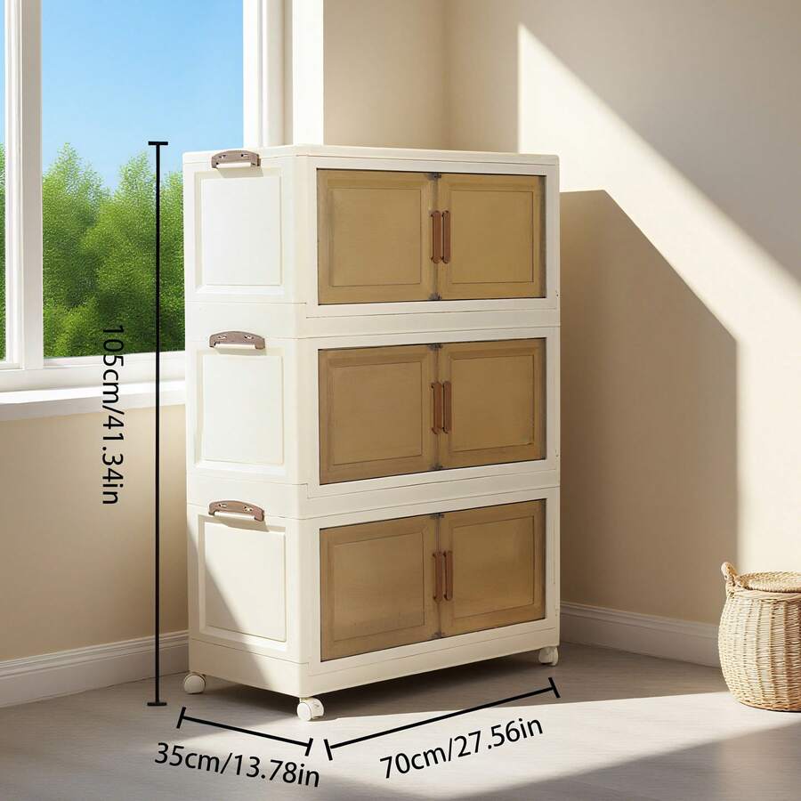 ตู้เก็บของแบบพับได้และวางซ้อนก - Storage & Organization บทวิจารณ์และราคา