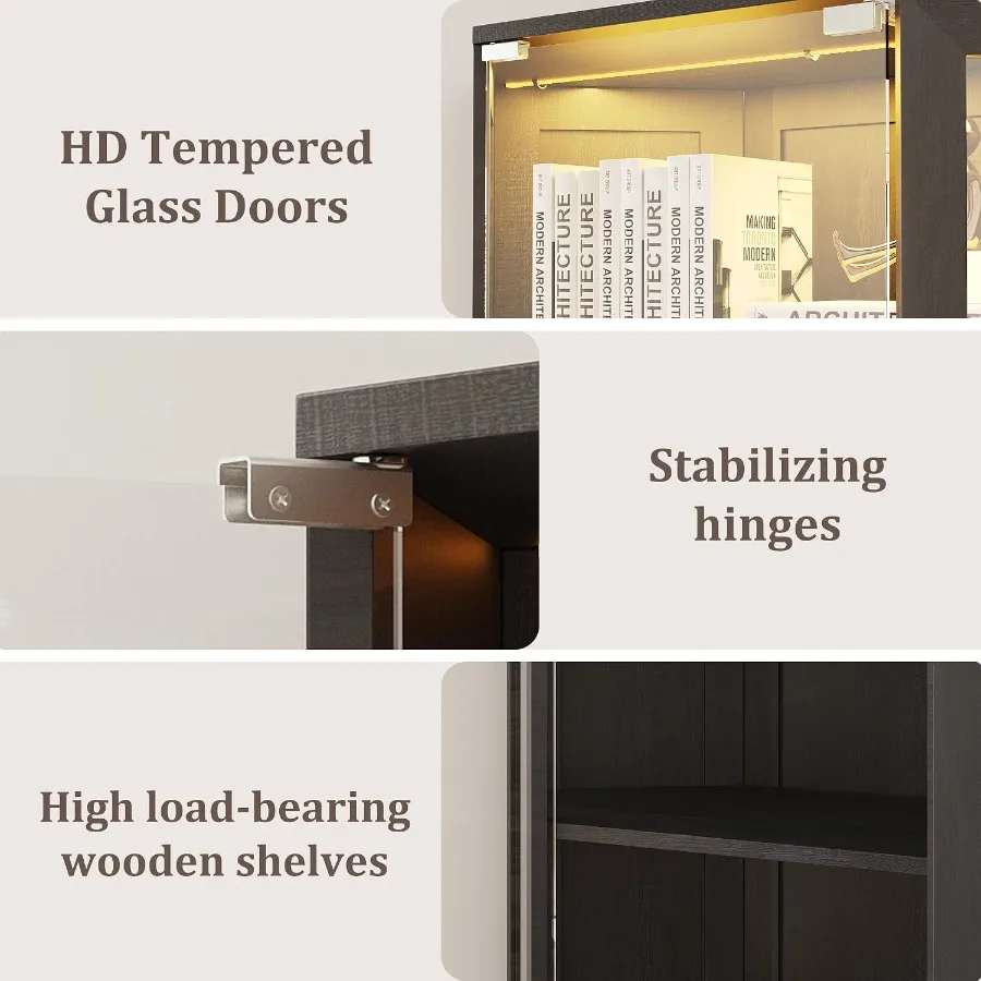 ตู้โชว์มุมสำหรับห้องนั่งเล่น ป - Lighting บทวิจารณ์และราคา