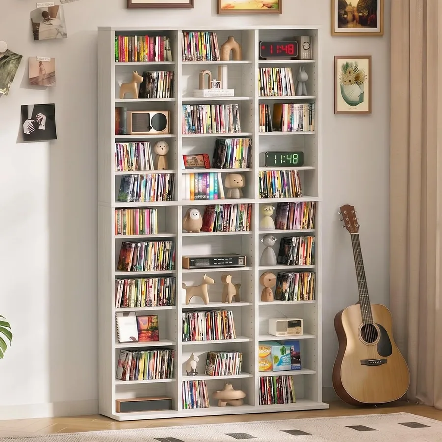 ตู้เก็บสื่อและหนังสือทรงสูงสำห - Storage & Organization บทวิจารณ์และราคา