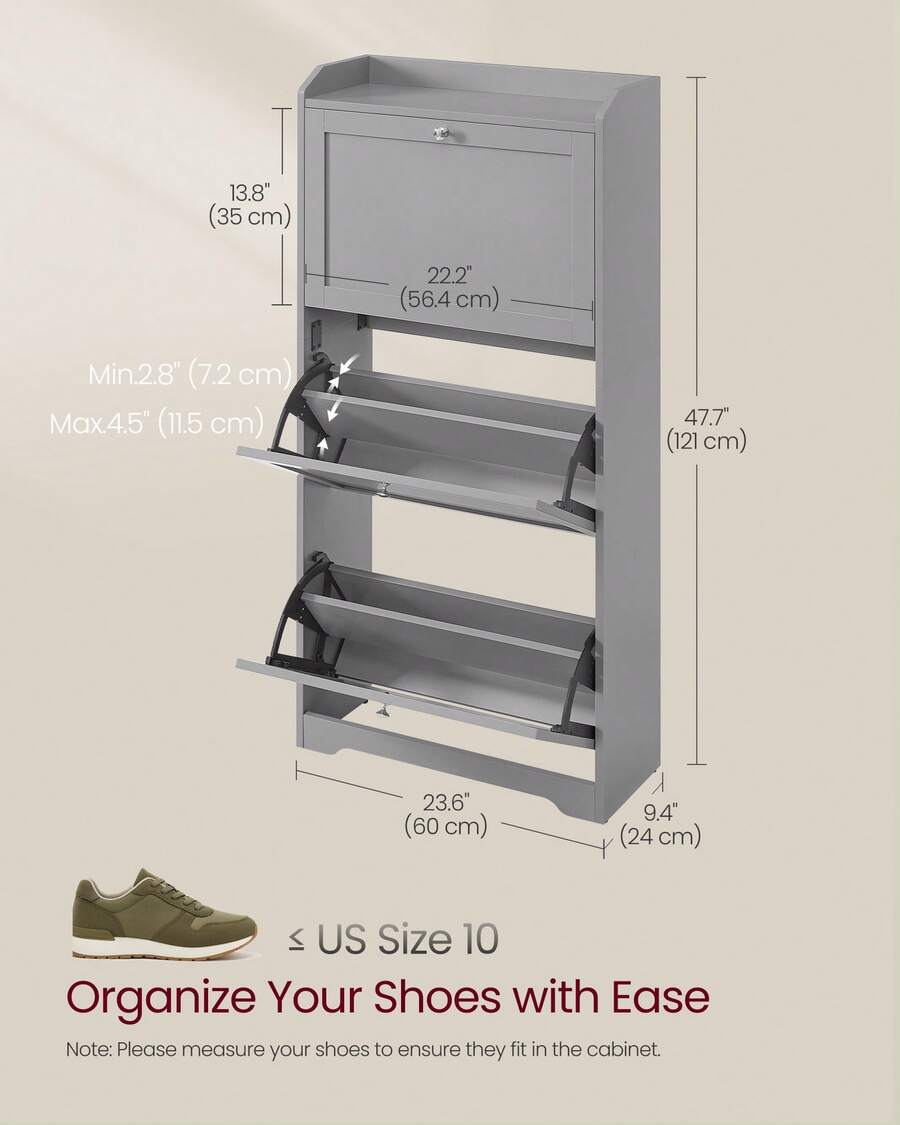 ตู้เก็บรองเท้าพร้อมลิ้นชักแบบเ - Storage & Organization บทวิจารณ์และราคา