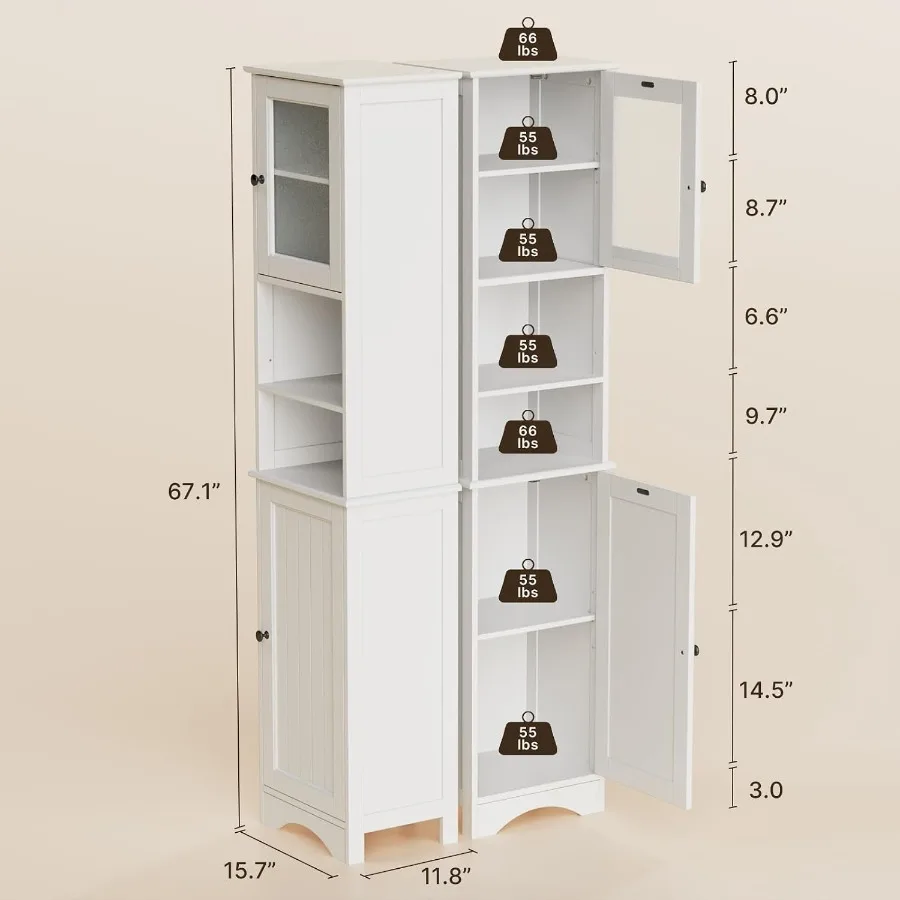 ตู้เก็บของในห้องน้ำแบบรวม: วัส - Storage & Organization บทวิจารณ์และราคา
