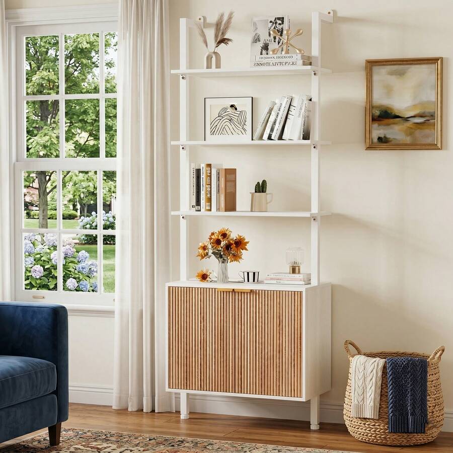 ตู้หนังสือทรงบันไดดีไซน์ทันสมั - Storage & Organization บทวิจารณ์และราคา