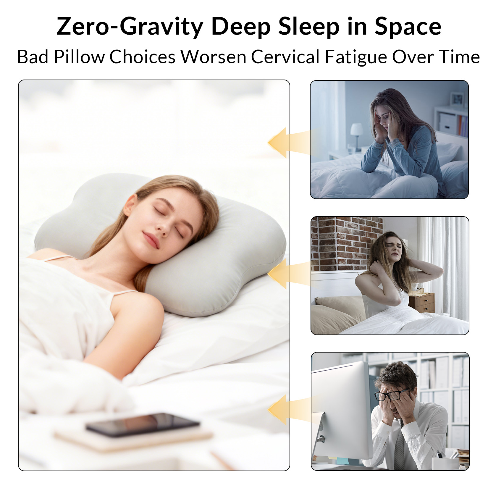 หมอนรองคอเพื่อบรรเทาอาการปวดคอ - Memory Foam Orthopedic Pillow Neck Pain บทวิจารณ์และราคา